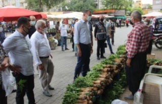 Kaymakam Ürkmezer ve Başkan Yücel'den pazar...