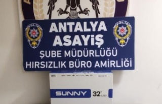Televizyon hırsızları tutuklandı