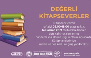 Alanya Belediyesi: Kütüphanemiz açık