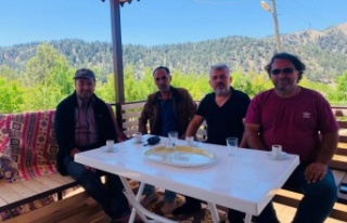 Alanya'da yaylada internete kavuştular, görüntülü...