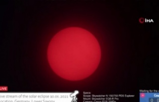 “Ateş Çemberi” Güneş tutulması gerçekleşti