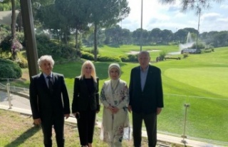 Cumhurbaşkanı Erdoğan, Rektör Özkan ve eşi Ömer...