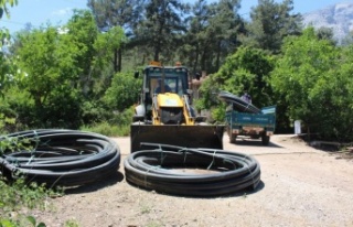 Gedelme Yaylası’na damlama sulama hattı çekildi