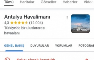 Google’dan Antalya Havalimanı skandalı