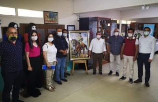 Karadağ ve yönetiminden sergi ziyareti