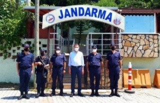 Kaymakam Ürkmezer’den jandarmaya ziyaret