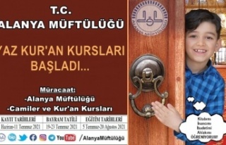 Alanya'da yaz kuran kursları kayıtları başladı