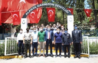 Alanya Garnizon Şehitliği'nde tören