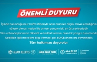 Alanya halkına çok önemli uyarı