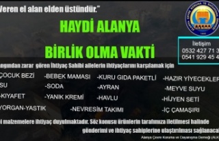 ALKOD'dan Alanya halkına yardım çağrısı