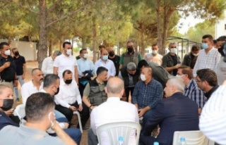 Başkan Toklu, bakanlarla Yangın Yönetim Merkezi'nde