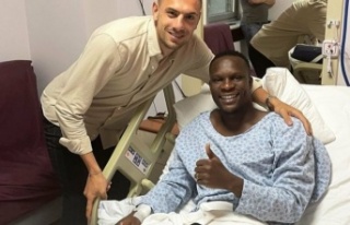 Merih'ten Babacar'a geçmiş olsun ziyareti