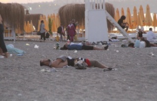 Sahiller açık hava oteline döndü