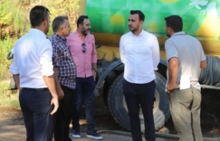 Toklu'dan yangın ekiplerine moral ziyareti