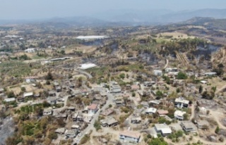 Manavgat 9 günlük yangın sonrası havadan böyle...