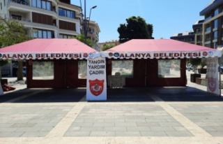 Alanya Belediyespor "Yangın Yardım çadırı"...