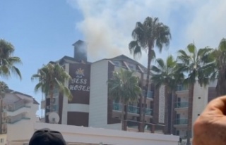 Alanya'da otelde korkutan yangın