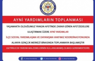 Alanya Müftülüğü’nden yardım çağrısı