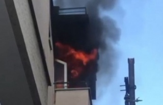 Apartman dairesinde korkutan yangın