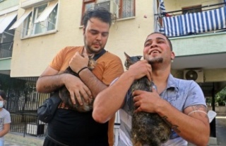 Apartmandaki yangında mahsur kalan ‘Gırgır ile...