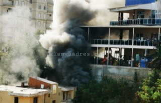 Bir yangın haberi de Tosmur'dan