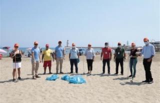Deniz çöpleri izleme programı Alanya'da uygulandı
