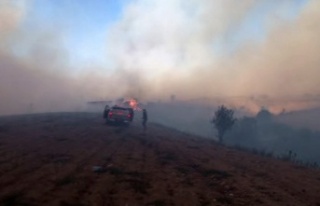 İHA ekibi alevlerin arasında kaldı