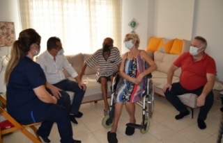 Alanya'da koronavirüs süresinde evde bakım...