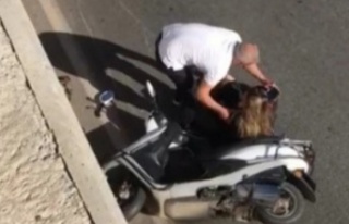 Alanya'da motosiklet kazası! Kadın sürücü...