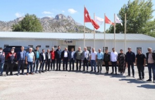 Alanya Konya yolundaki çalışmaları incelediler