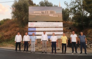 Alanya'nın yeni hastanesi arazisinde incelemeler...