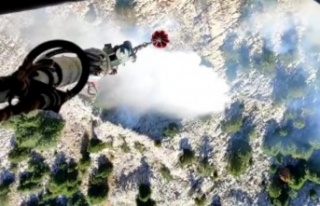 Bozuk orman alanında yangın çıktı