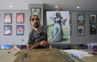 Doğuştan işitme ve yüzde 50 görme engeline rağmen...