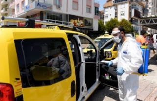 Servis ve taksilere ücretsiz dezenfekte
