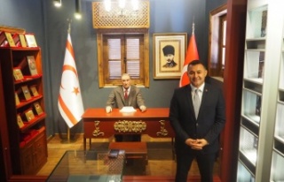 Yücel'den Türkeş'in doğduğu eve ziyaret