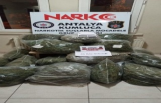 26 kilogram esrar ele geçirildi