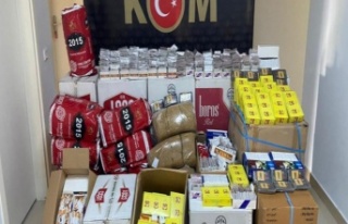 Alanya'da 9 bin 400 adet makaron ve 75 kg tütün...