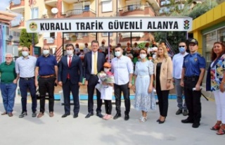 Alanya'da trafik parkında eğitimler yeniden...