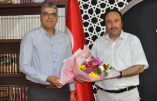 Başhekimden müftüye ziyaret