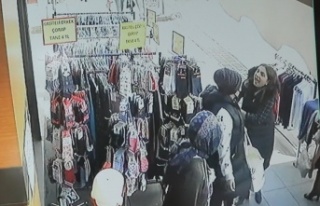 Çaldığı eşofmanla, hırsızlık yaptığı mağazanın...