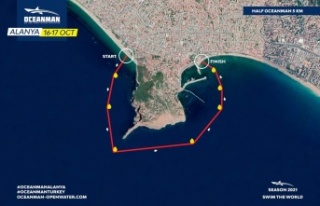Dünyanın en büyük açık su yüzme yarışı Alanya'da...