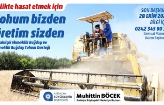 'Tohum bizden üretim sizden'