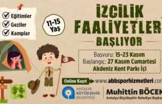 11-15 yaş grubu çocuklara yönelik izcilik faaliyetleri...