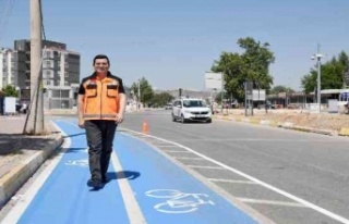 11 bin 80 metrelik bisiklet yolu yapıldı