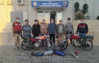 İlçe halkının kabusu olan motosiklet hırsızları...