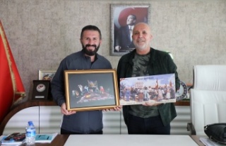 Koşan adam, Başkan Çavuşoğlu'nu ziyaret...