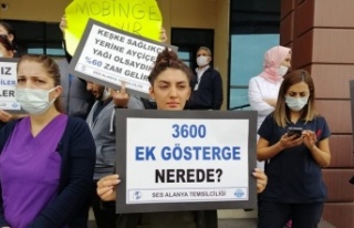 Alanya'da hemşirelerden grev