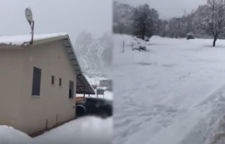 Alanya’nın yaylaları beyaza büründü