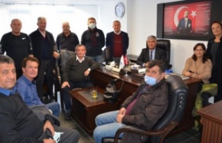 Başkan Karadağ ve ekibi ziyaret turunda