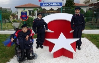 Engelli baba-oğulun askerlik özlemi sona erdi